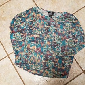 Printed crop top